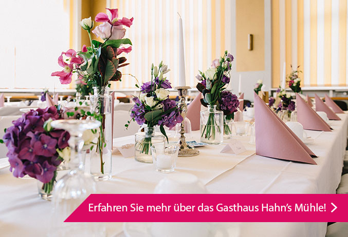 Kosten und Preise der Hochzeitslocation Gasthaus Hahn’s Mühle