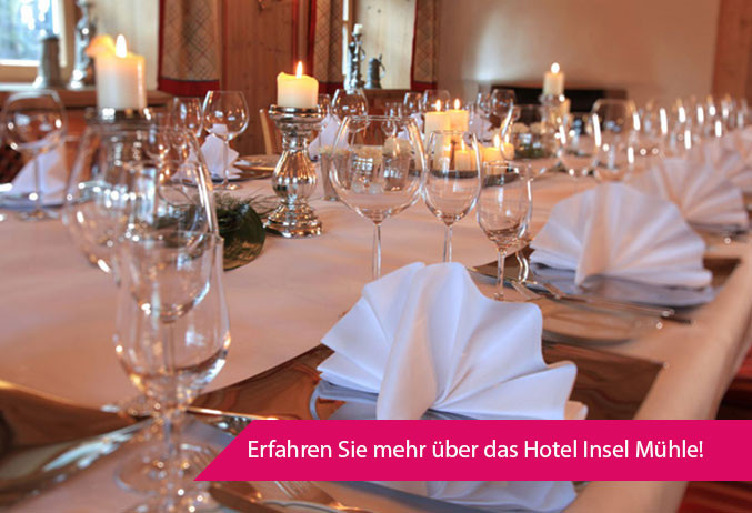 Top Hochzeitslocations in München - Hotel Insel Mühle