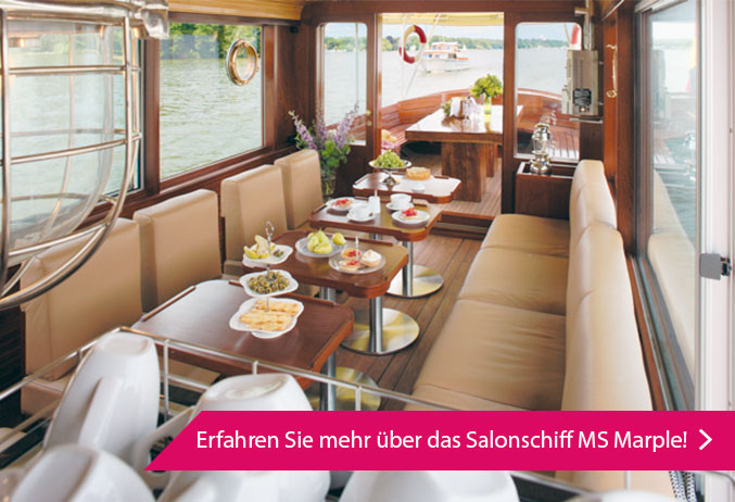 Hochzeitslocations in Berlin am Wasser: Salonschiff MS Marple