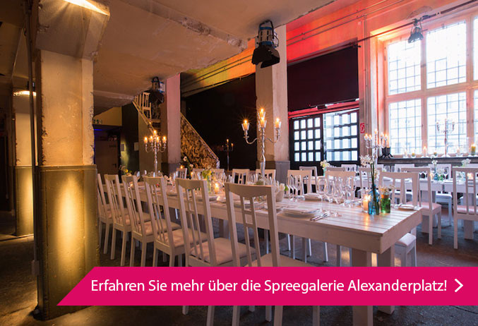 Hochzeitslocations in Berlin am Wasser: Spreegalerie Alexanderplatz