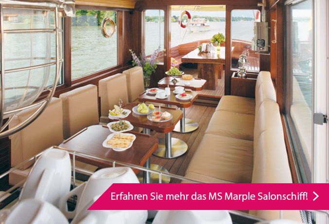 Restaurants für kleine Hochzeiten in Berlin: MS Marple Salonschiff