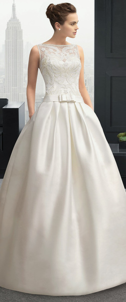 A-Linien Brautkleid aus Satin