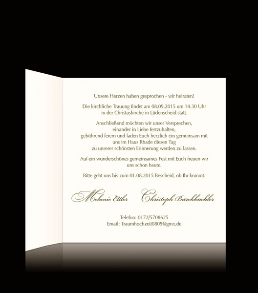 Pamas Hochzeitskarten