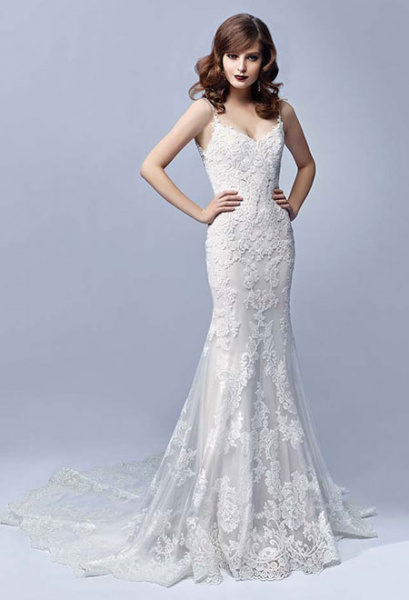 Klassisches Meerjungfrau Brautkleid