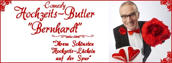 Comedy-Hochzeits-Butler "Bernhardt"