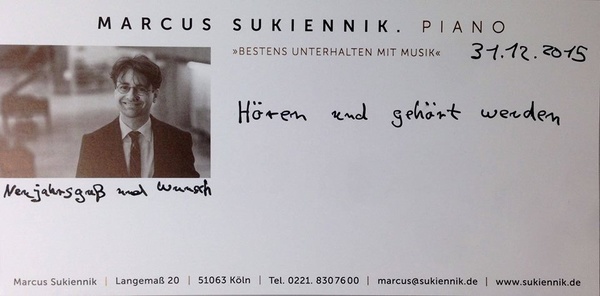 Pianist Marcus Sukiennik