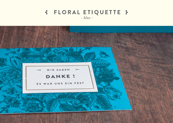 Florale Danksagungskarte