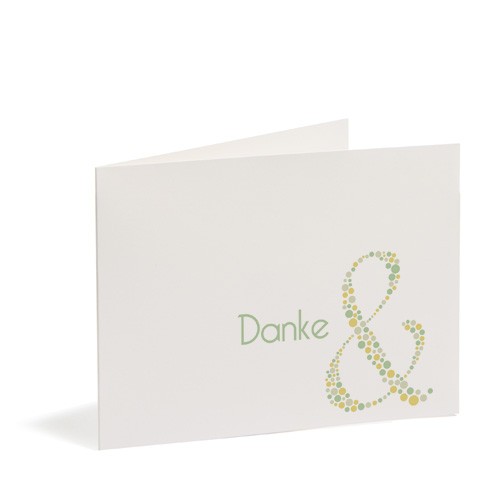 Klappkarte für Ihre Danksagung