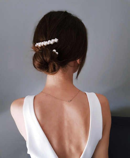 Hochsteckfrisur für das Standesamt