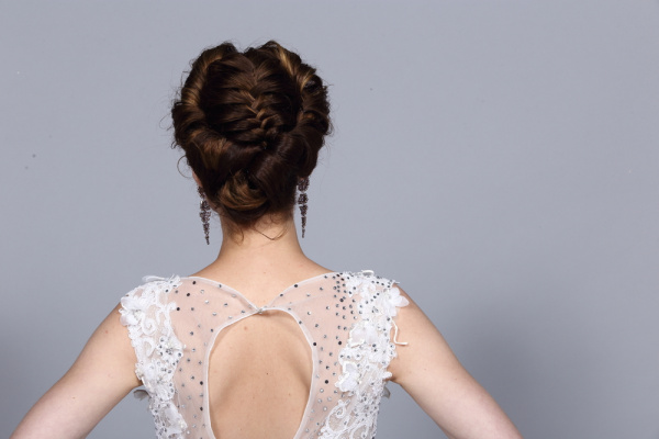 Geflochtene Brautfrisur