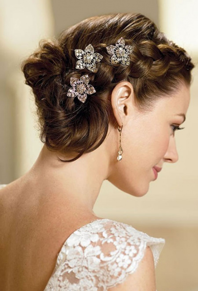 Seitliche Flechtfrisur