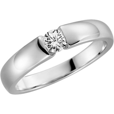 Erstklassiger Verlobungsring in Weißgold