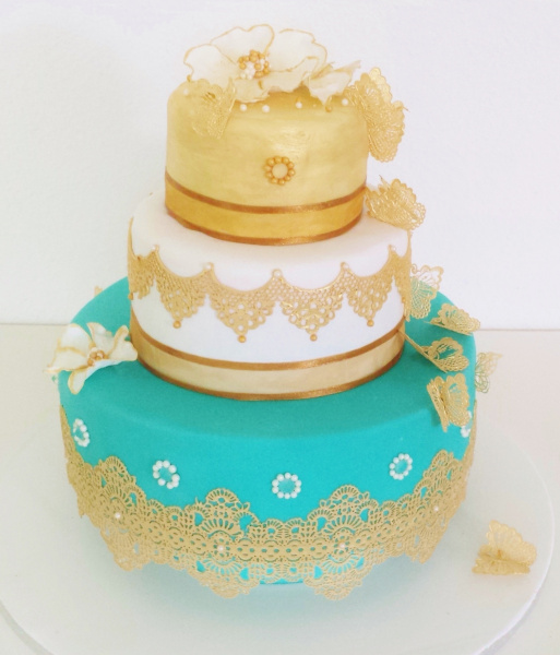 Hochzeitstorte im orientalischen Stil