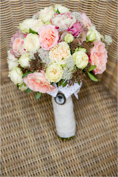 Romantischer Vintage Brautstrauß