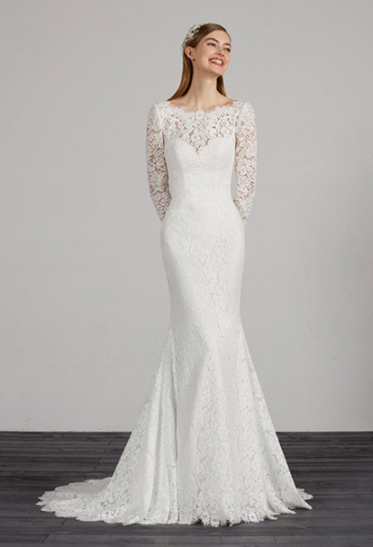 Brautkleid mit Spitze