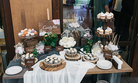 Rustikale Vintage Candy Bar